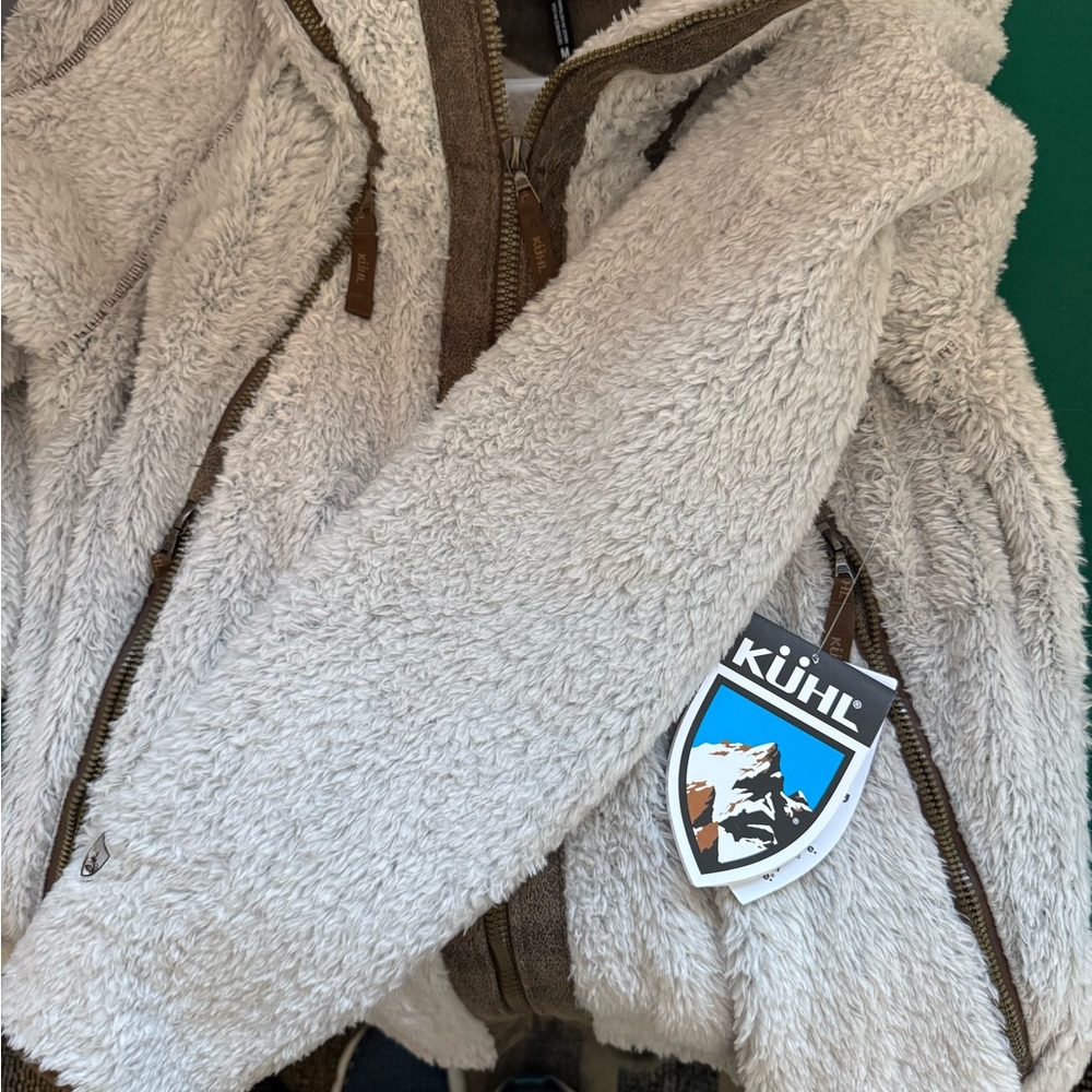 Kuhl Women's Teddy Jacket in Cream and Brown - Picture 4 of 7